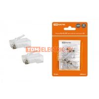 Разъем RJ-45 UTP для кабеля кат. 5Е, 8P8C в блистере (10шт) TDM  TDM Electric