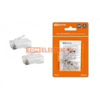 Разъем RJ-45 UTP для кабеля кат. 6, 8P8C в блистере (10шт) TDM  TDM Electric