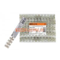 Зажим винтовой ЗВИ-5 полипропилен 0,75-4мм2 12пар 100°С белый (индивидуальная упаковка) TDM  TDM Electric