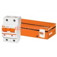 Авт. выкл. ВА47-125 2Р 16А 15кА  х-ка С TDM  TDM Electric