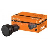 Кнопка SB7-EA21 d22мм 1з черная TDM  TDM Electric