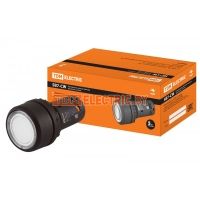 Кнопка SB7-CW3161-220V(LED) d22мм 1з белая TDM  TDM Electric