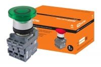 Кнопка SB7-CW3665-220V(LED) d22мм 1з+1р синяя TDM .  TDM Electric
