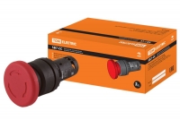 Кнопка грибовидная, возврат поворотом SB7-CCS545 d35мм 1з+1р красная TDM .  TDM Electric