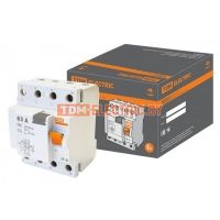 Устройство защитного отключения ВД63 4Р 63А 30мА (электронное) TDM  TDM Electric