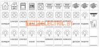 Комплект пиктограмм для маркировки щитков "Базовый" TDM  TDM Electric