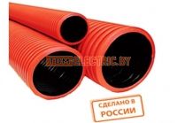 Трубы гофрированные двустенные из ПНД красные TDM ELECTRIC