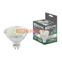 Лампа светодиодная MR16-3 Вт-220 В -4000 К–GU 5,3 SMD TDM  TDM Electric