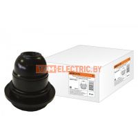 Патрон карболитовый с кольцом, Е27, черный, Б/Н TDM  TDM Electric