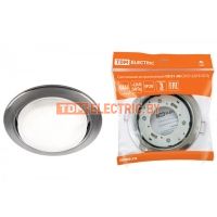 Светильник встраиваемый СВ 01-06 GX53 220 В 50 Гц чёрный хром TDM  TDM Electric