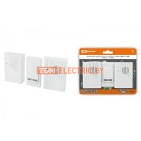 Звонок беспроводной на батарейках ЗББ-21/1-36М (36 мелодий, кнопка IP30, 2х1,5В АА, 2 звонка) TDM  TDM Electric